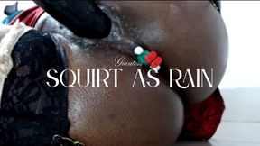 Tiny Shoved In Oily Anal With BBC In Pussy : Squirt As Rain For The Colony
