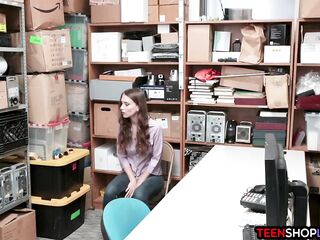 Colombian teen thief caught stealing by a LP officer (Izzy Lush)
