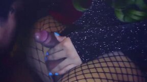 Pi femboy trampling on a scarred boy and being a dominatrix