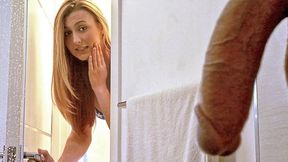 StepSister serves stepbro's cock on Memorial Day