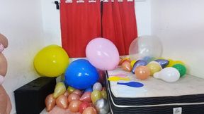 THE BIG BALLOON PARTY BY KAT, BRITNEY HUNTER, GABY MONTAVANI, NANDA, AND BELLA BELLY CAM FULL HD