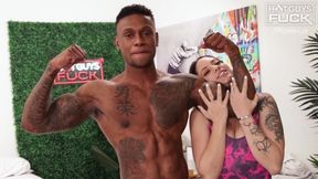 Charming Melody Foxx at muscular men movie