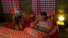 Busty French MILF Playes with Her Pussy in Camp