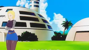 Dragonball Academia - Silde your dick into Android 18 tight robo pussy - game walkthrough