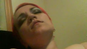 Luna the Red Head Girl with Pierced Nipples