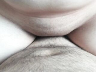 Overweight virgin male 1st time sex! Lost his virginity and creampie a stepsister