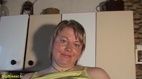 Extreme horny monster boob milf alone at home