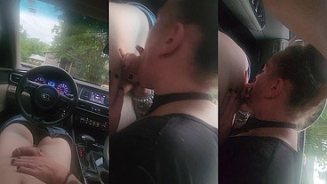 Getting deep head during storm in new car.