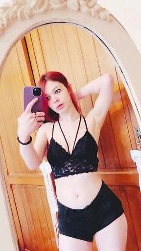 Masturbating in the Mirror