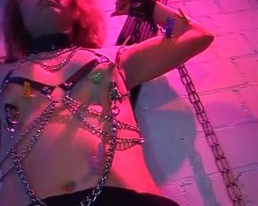 German Babe in Stockings Fucked in Rough BDSM Threesome