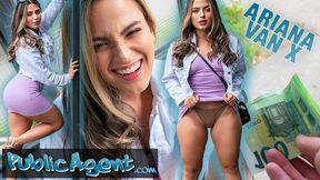 Public Agent - Hot Latina with thighs and a big ass to die for squats on a thick cock outside before taking a hot load