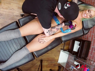 ”Tattoo Parlor BJ ft. Balloon Boobies & Vanessa Sky”