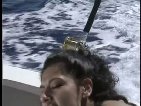 Lesbians sex party in the yacht