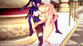 Busty manga babe gets a POV fuck in Genshin Impact