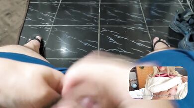 Blonde step sis interrupts UNO robs stepbro virginity raw POV