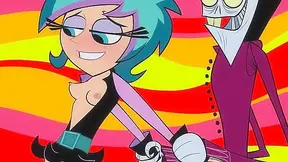 Goth teen is tentacle fucked by dirty tentacle dude