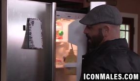 Stepdad Adam Russo destroys cute twink Derek Reed's hole