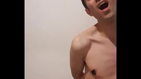 Nipple pain close up