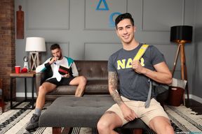 Cute Frat Boy Allows Study Buddy To Use His Holes