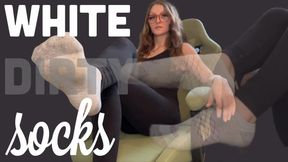 White dirty socks