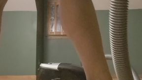 Vacuuming shag carpet with My Miele, non-nude asmr