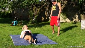 Cindy Dollar, Vanessa Hell And Leony Aprill - Forever Pissing 24