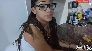 My naughty Stepsister expects us to stay only to invite me to fuck hard sex with my Stepsister