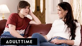 Fresh 18-year-old Stepson Fucks His Nympho Stepmom Sofie Marie For A Car