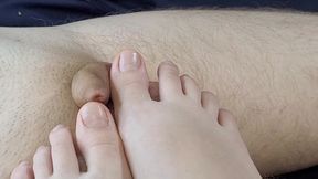 I Didnt Know You Were A Foot Fetishist!!! // Masturbating A Small Penis With My Feet