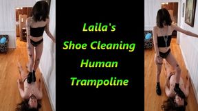 Laila's Shoe Cleaning Human Trampoline