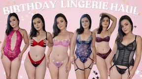 Nude birthday lingerie try on haul