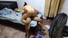 I Look for My Neighbor to Help Me and Seduce Him to End up Fucking Me with His Big Cock in My Big Pussy