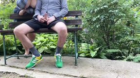Mother-in-law loves to flash her natural tits and jerk off her son-in-law&#039;s dick