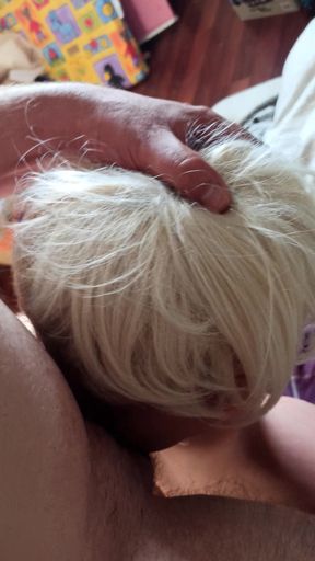 Me with the doll for my wife