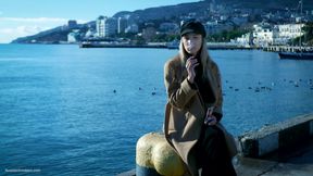 Outdoors Smoking with Beaty Russian Girl 1