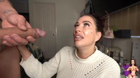 Cuck Step-son watches Mommy make a mess on big dick