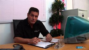 Busty blonde slut gets fucked by a horny cop