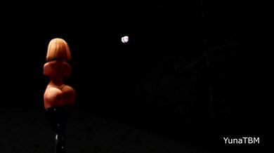 Thick dildo deep throat pool moaning with gushing cum splash and blonde redhead pov blowjob