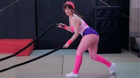 Fit model with round ass fucks with her coach