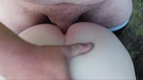 pregnant pussy completely filled with massive 2 month creampie