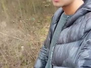 It´s raining outside so I make my cock "rain" too