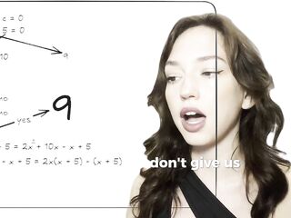 A lecture on mathematics from a cute hotty