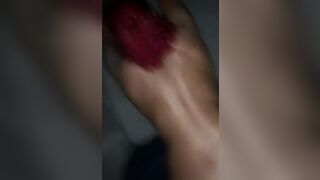 Light Skin girlfriend Balls all over me