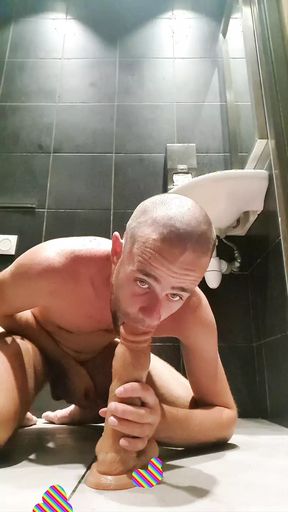 He sodomizes himself in the middle of the public with it&#039;s a new dildo in a macdonal, he takes real pleasure