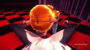 Furry Yiff Hentai POV Blowjob and Fucked Cat x Leopard - 3D Manga anime cartoon japanese