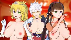 Senran Kagura - Futa Ryobi And Ryona Take Turns Fucking Miyabi 3d Hentai