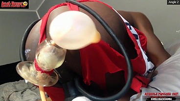 *PREMIUM* Asshole Punched tf Out - Ass Monkey XL Inflatable Buttplug Angle 2 Part 2 - Starring DJ ButtPussy