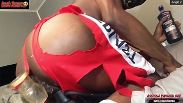 *PREMIUM* Asshole Punched tf Out - Ass Monkey XL Inflatable Buttplug Angle 2 Part 2 - Starring DJ ButtPussy