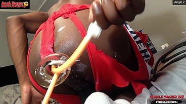 Asshole Punched tf Out - Ass Monkey XL Inflatable Buttplug Angle 2 Part 2