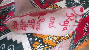 Sissy foot tattoo